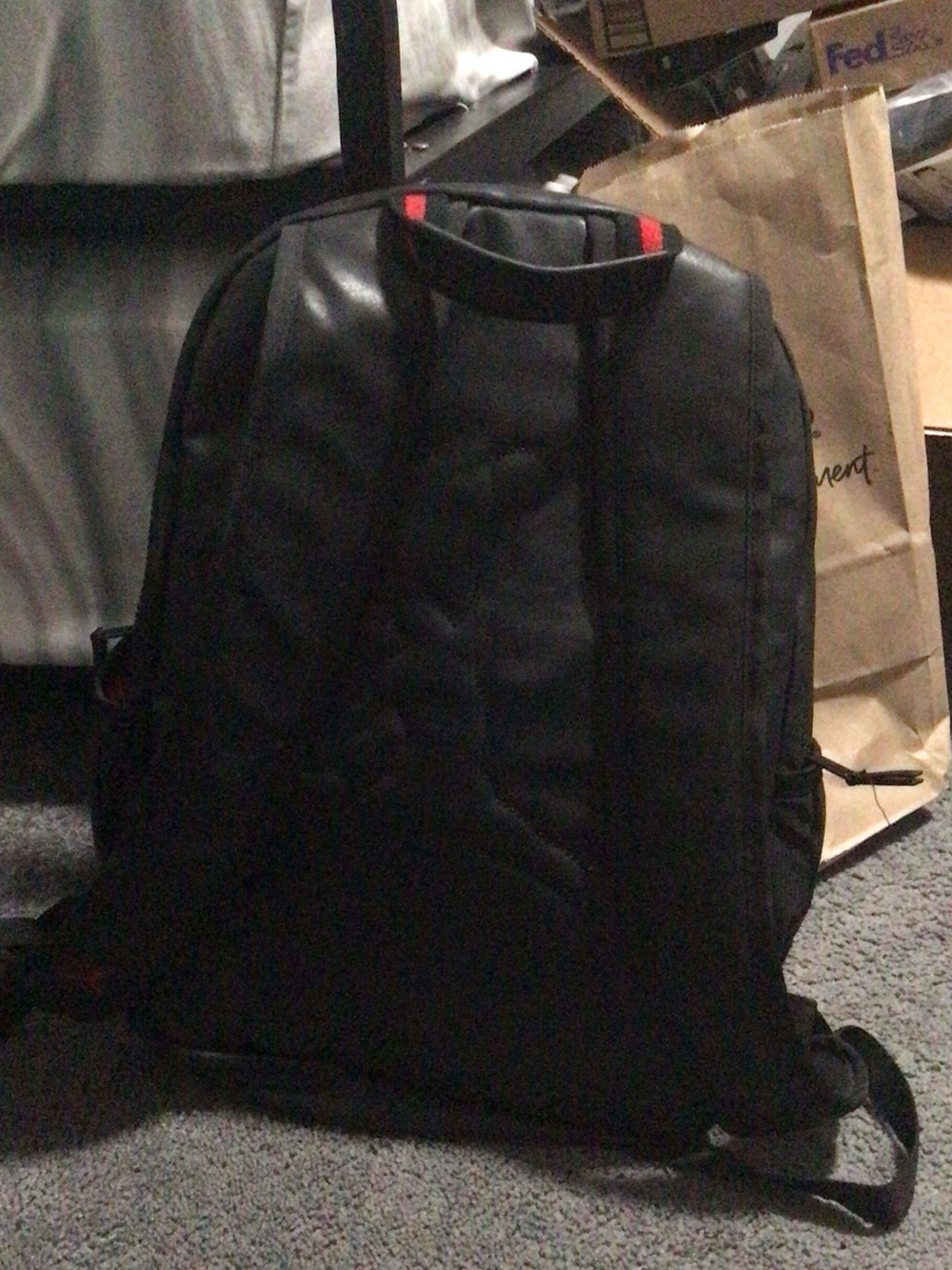 Jordan Black and Red Logo Backpack - Picture 10 of 16